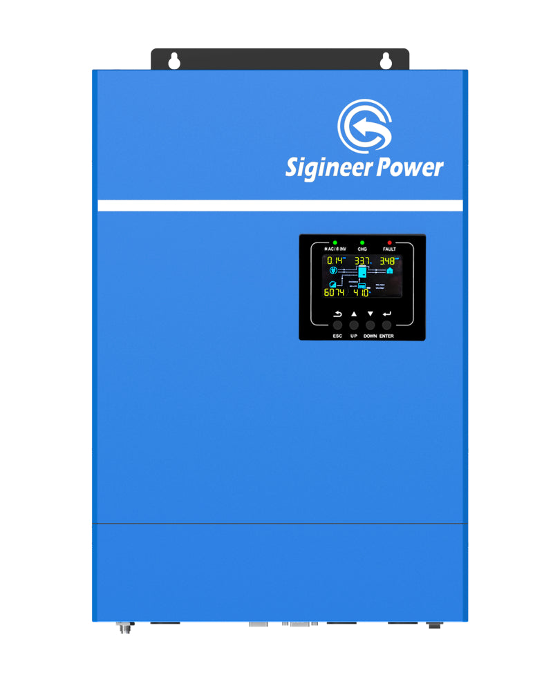 5000W Off Grid European Solar Inverter 100A MPPT Solar Charger DC 48V to 220V 230V 240V Support Batteryless Operation