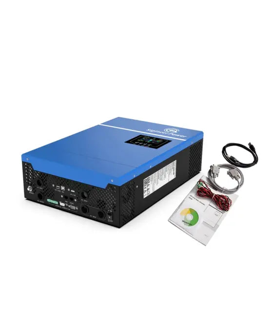 5000W Off Grid European Solar Inverter 100A MPPT Solar Charger DC 48V to 220V 230V 240V Support Batteryless Operation