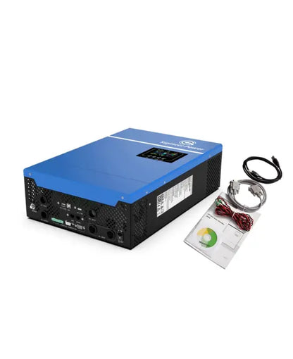 5000W Off Grid European Solar Inverter 100A MPPT Solar Charger DC 48V to 220V 230V 240V Support Batteryless Operation